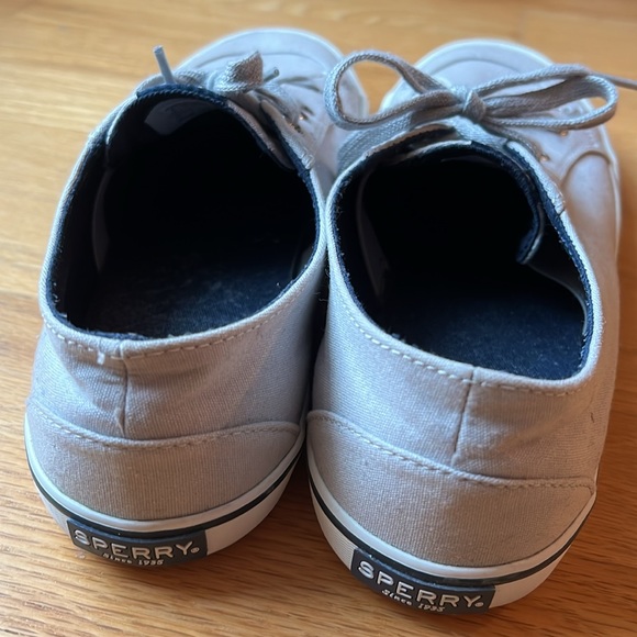Sperry Grey Canvas Sneakers - Picture 3 of 5